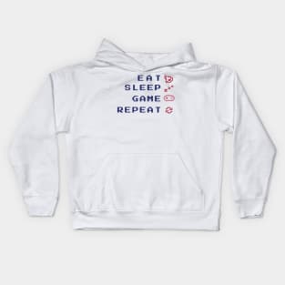 Gamer Eat Sleep Game Repeat Kids Hoodie